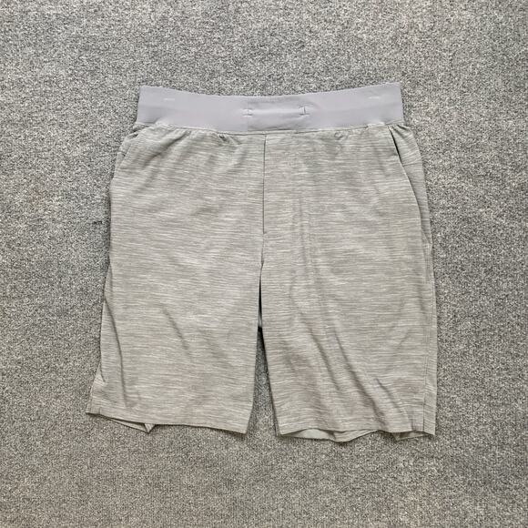 Lululemon Shorts Mens M Medium Grey Heather THE Linerless Lightweight Workout - Picture 2 of 11